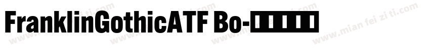 FranklinGothicATF Bo字体转换